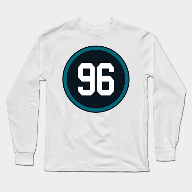 Adam Gotsis Number 96 Jersey Jacksonville Jaguars Inspired Long Sleeve T-Shirt by naesha stores